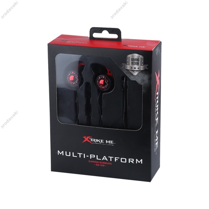 Дротові навушники XTRIKE ME GE-109 Gaming Black-red